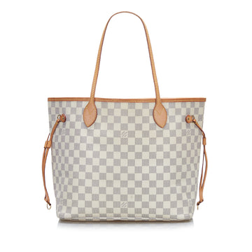 Louis Vuitton Damier Azur Neverfull MM Tote Bag