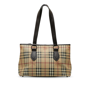 BURBERRY Haymarket Check Tote Tote Bag