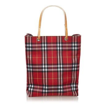 Burberry House Check Canvas Tote Bag