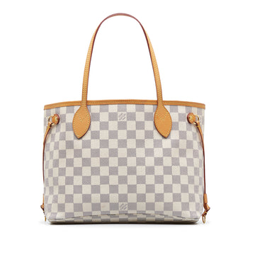 LOUIS VUITTON Damier Azur Neverfull PM Tote Bag