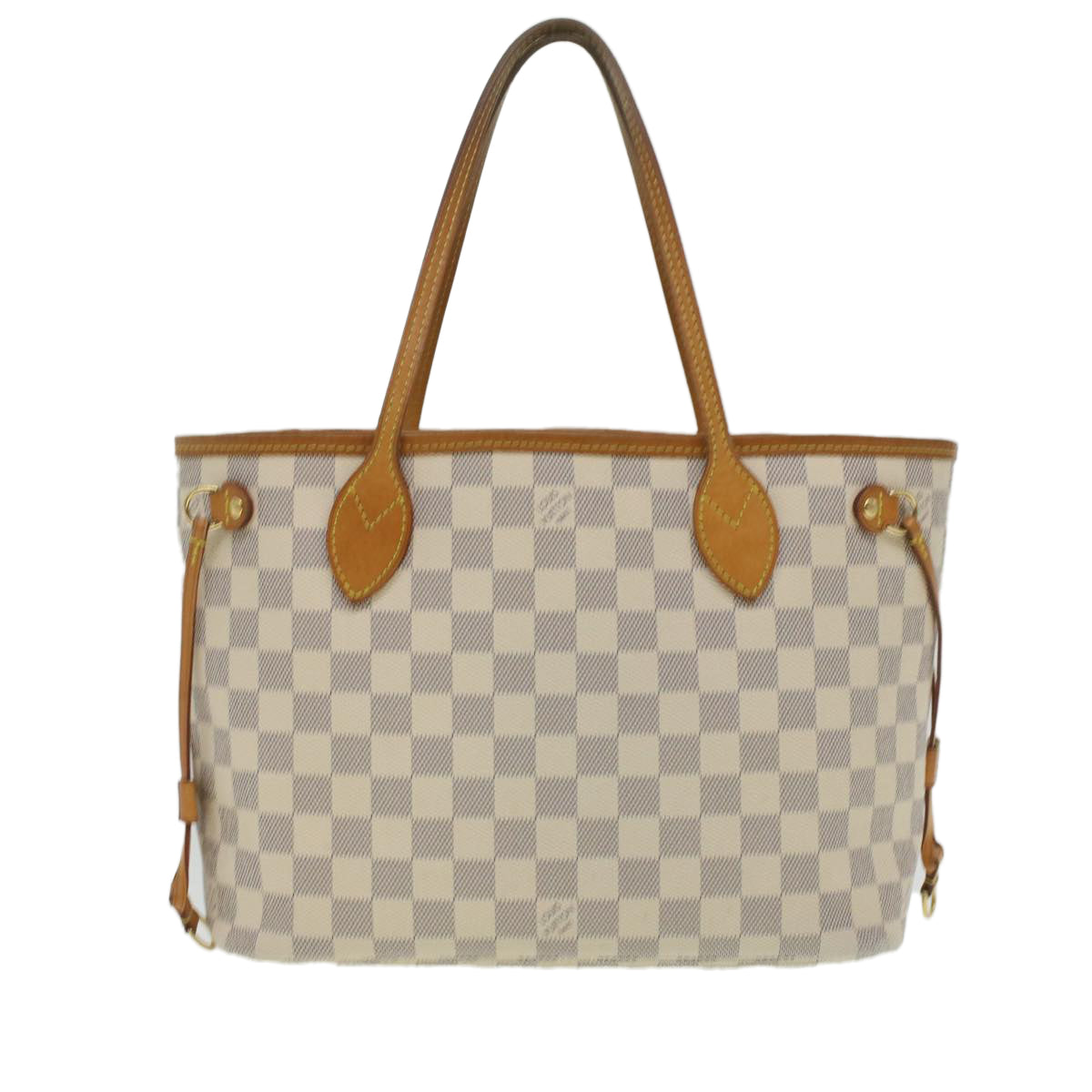 Louis Vuitton Neverfull Azur 2022 Mm Limited Edition Braided Cross Strap  Damier Tote LV-B0330P-A001