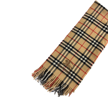 BURBERRY Checkered Scarf Wool