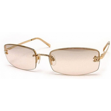 Chanel 4093-B Swarovski CC Logo Gold Sunglasses