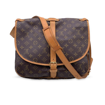 LOUIS VUITTON Vintage Monogram Canvas Saumur 35 Crossbody Bag