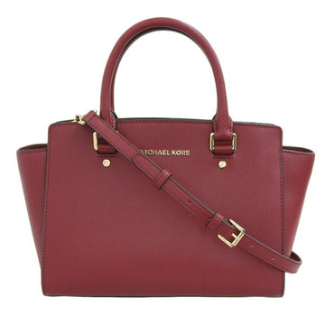 MICHAEL KORS leather Selma handbag 30S3GLMS2L red