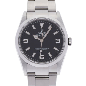 ROLEX Explorer 1 114270 Men's SS Watch Automatic Winding Black Dial