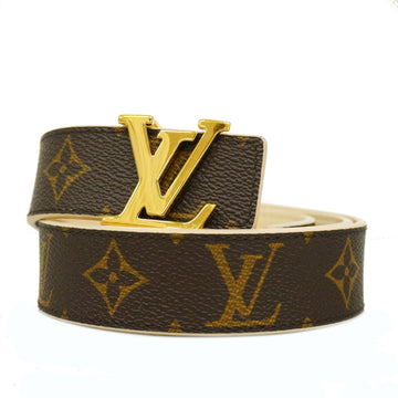 LOUIS VUITTONAuth  Monogram Belt Suntulle LV Initial 30MM M0010 Unisex Standard Belt