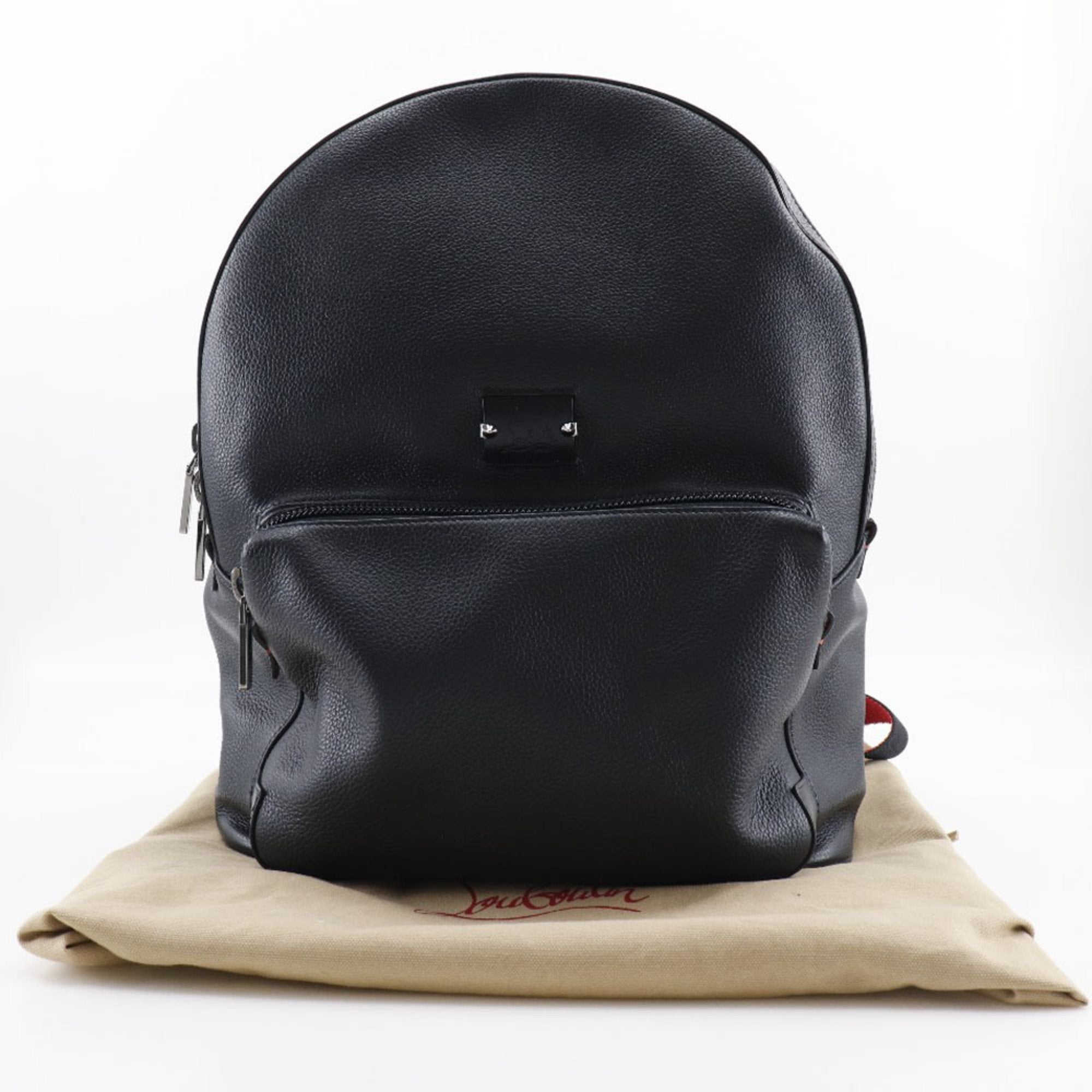 CHRISTIAN LOUBOUTIN Backpack with Buckle Bi Studs 1185129CM53 Leather