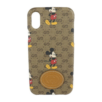 GUCCI iPhone X/XS Case Ophidia DISNEY Collaboration Other Fashion Goods 602551 GG Supreme Canvas Brown Mickey Smartphone