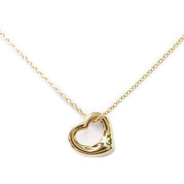 TIFFANY Open Heart Pink Gold [18K] Women's Pendant Necklace