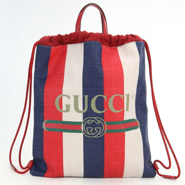 GUCCI Drawstring Backpack 473872 Canvas Unisex