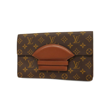 LOUIS VUITTON Clutch Bag Monogram Chaillot M51788 Brown Ladies