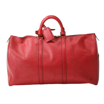 LOUIS VUITTON Travel Bag Epi Keepall 50 M42967  Castilian Red Boston