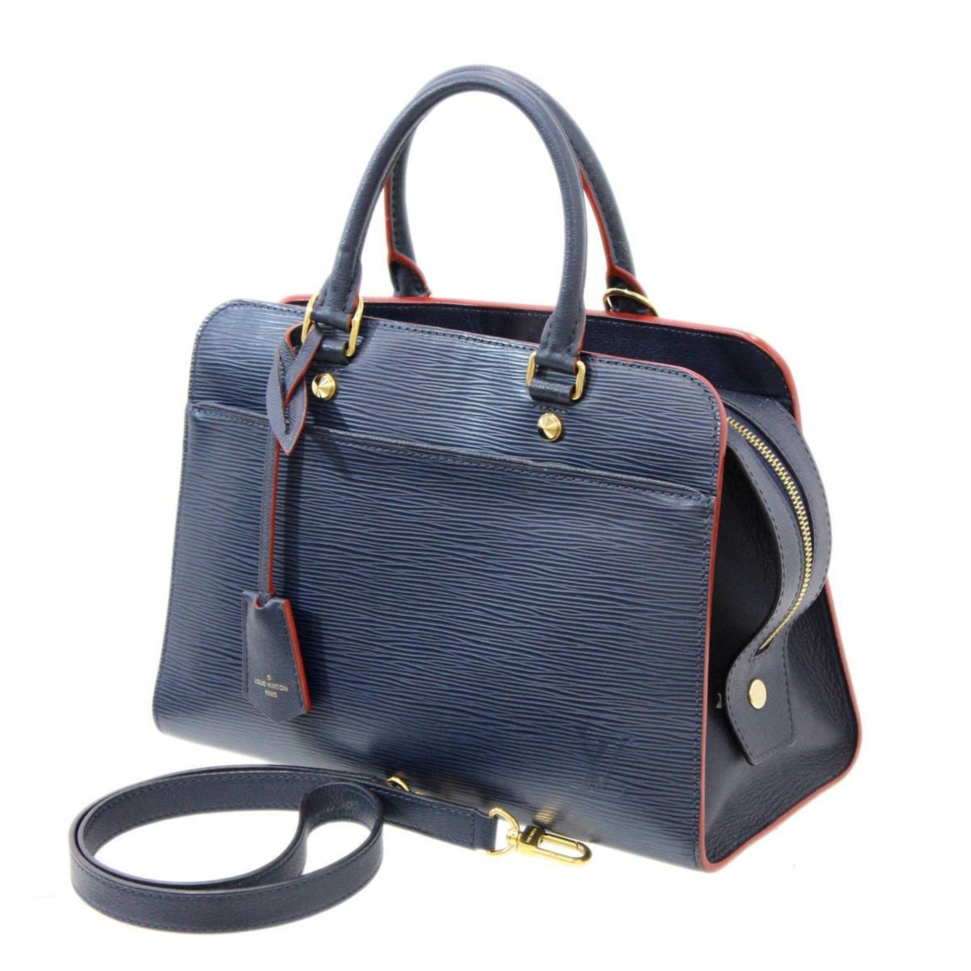 Pre-Owned LOUIS VUITTON Louis Vuitton Vaneau MM 2WAY Shoulder Bag Handbag  Epi Andigo Blue M51239 Women's (Good)