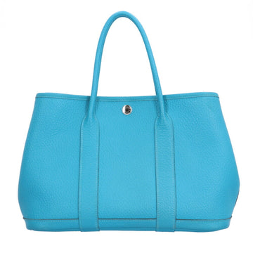 HERMES Garden TPM Handbag Negonda Blue Ladies