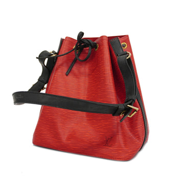 LOUIS VUITTONAuth  Epi Petit Noe M44172 Women's Shoulder Bag Castilian Red,Noir