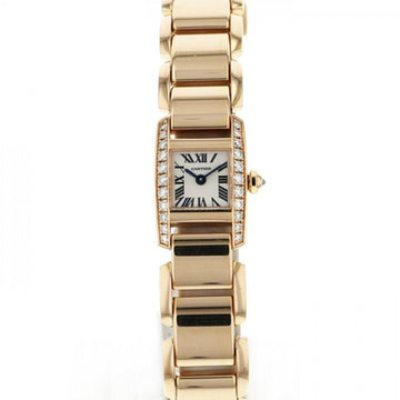 CARTIER Tankissim SM WE70058H White Dial Watch Women's