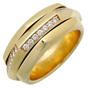 PIAGET Possession Diamond #58 Women's/Men's Ring 750 Yellow Gold No. 17.5