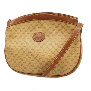 GUCCIAuth  Micro GG 007 113 0068 Women's Shoulder Bag Beige