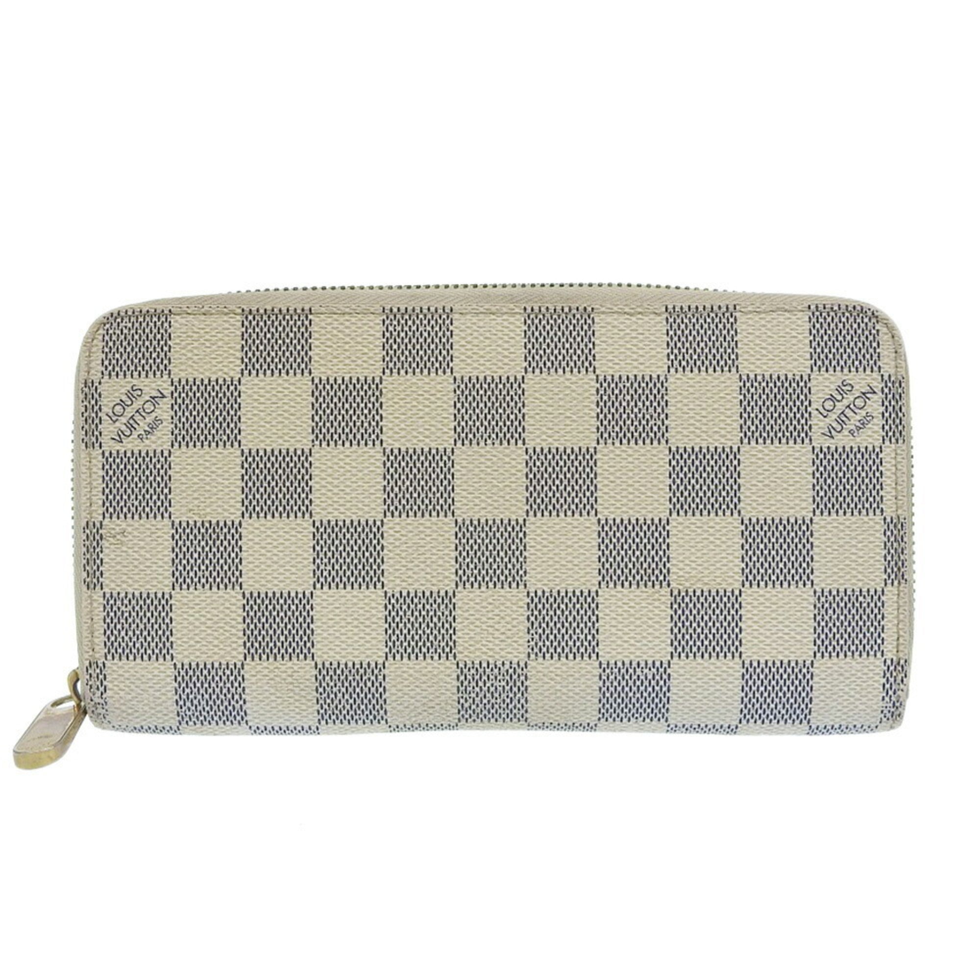 Louis Vuitton Key Coin Pouch Damier Azur White