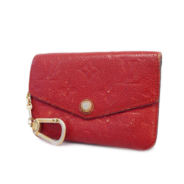 LOUIS VUITTONAuth  Monogram Empreinte Pochette Cle M60634 Coin Case Cerise