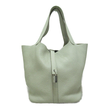 HERMES Picotin Lock MM Beton Tote Bag Ivory Beton Taurillon Clemence leather