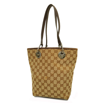 GUCCIAuth  GG Canvas 002 1099 Women's Tote Bag Beige,Brown