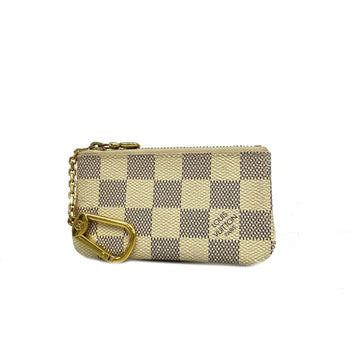 LOUIS VUITTON Wallet/Coin Case Damier Azur Pochette Cle N62659 White Men's Women's