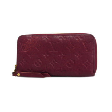 LOUIS VUITTONAuth  Monogram Empreinte Zippy Wallet M60549 Long Wallet Aurore