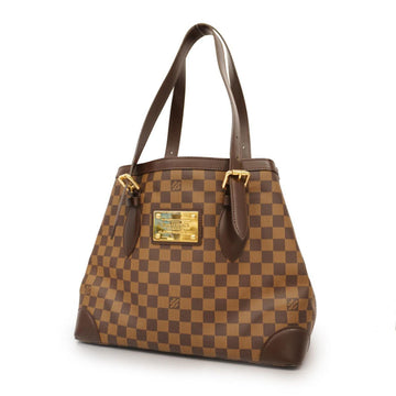 LOUIS VUITTON Tote Bag Damier Hampstead MM N51204 Brown Ladies