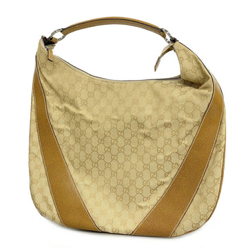 GUCCI Handbag GG Canvas 124358 Beige Light Brown Ladies