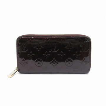 LOUIS VUITTON Monogram Vernis Zippy Wallet M93522 Amarant Long Ladies