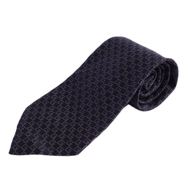 GUCCI necktie G pattern 100% silk men's navy