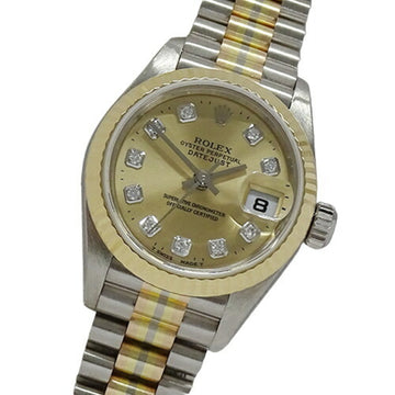 Rolex Datejust 79179G No. A Watch Women's 10P Diamond Toridoll Automatic Winding AT 750WG YG 18K Inspection/Polished