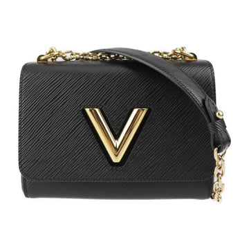 LOUIS VUITTON Twist PM Shoulder Bag M21119 Epi Leather Noir Black Gold Hardware 2WAY Chain Turnlock Vuitton