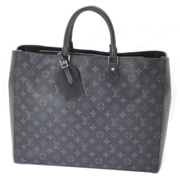 LOUIS VUITTON Tote Bag Grand Sac Monogram Eclipse Leather M44733 Black  Men's Book Handbag AA1162