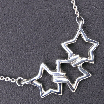 TIFFANY&Co. Triple Star Necklace Elsa Peretti Silver 925 Made in the USA star Women's