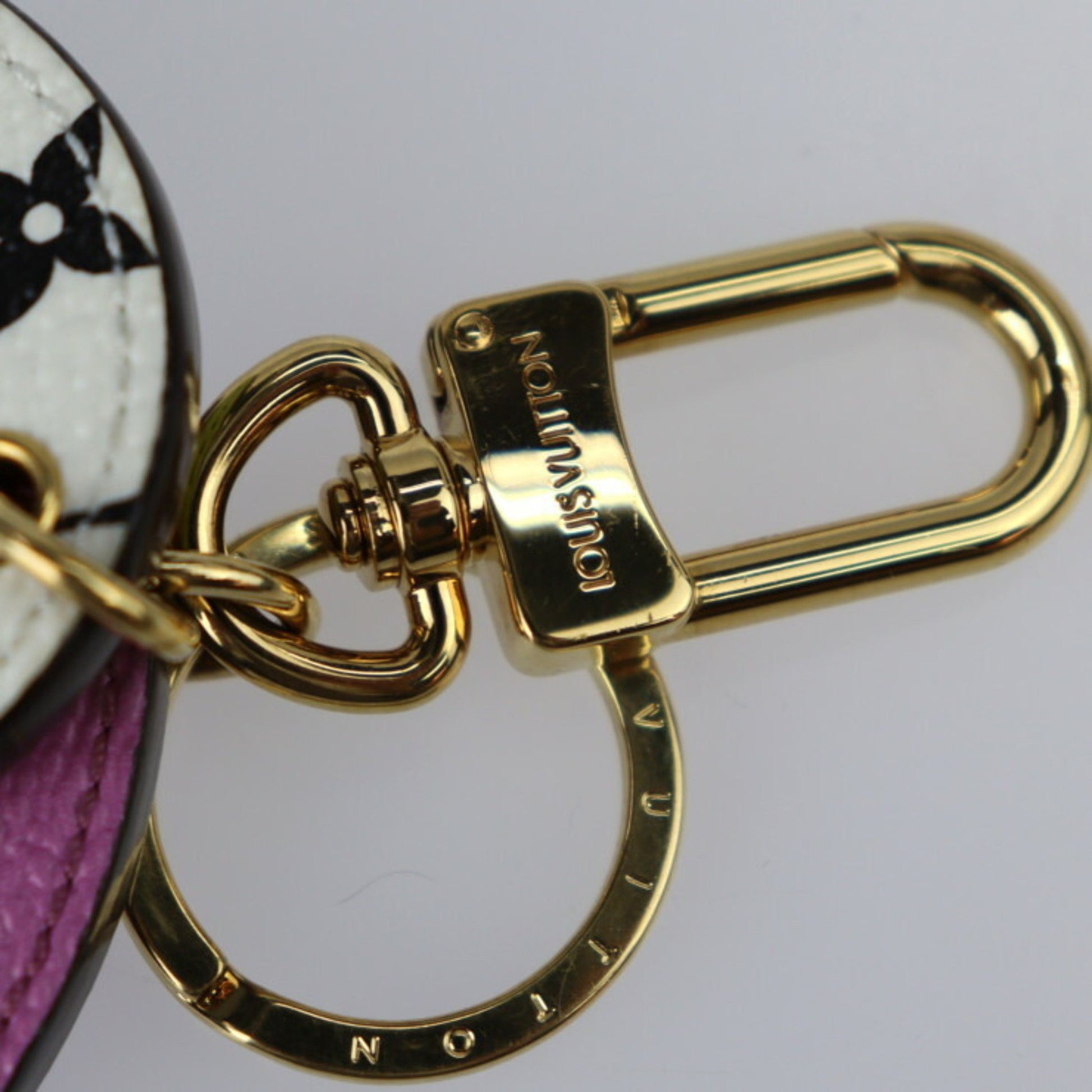 Louis Vuitton, Accessories, Louis Vuitton Portocre Ilustre Keychain  M67848 Monogram Canvas Purple Yellow Gol