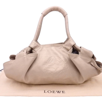 Loewe Shoulder Bag Nappa Aire Gold Leather Women's