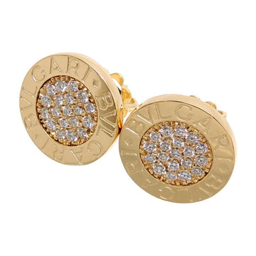 Bvlgari Diamond Catch Aftermarket Ladies Men's Earrings 750 Yellow Gold