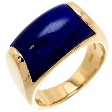 BVLGARI 750YG Tronchetto Lapis Lazuli Women's Ring 750 Yellow Gold No. 9