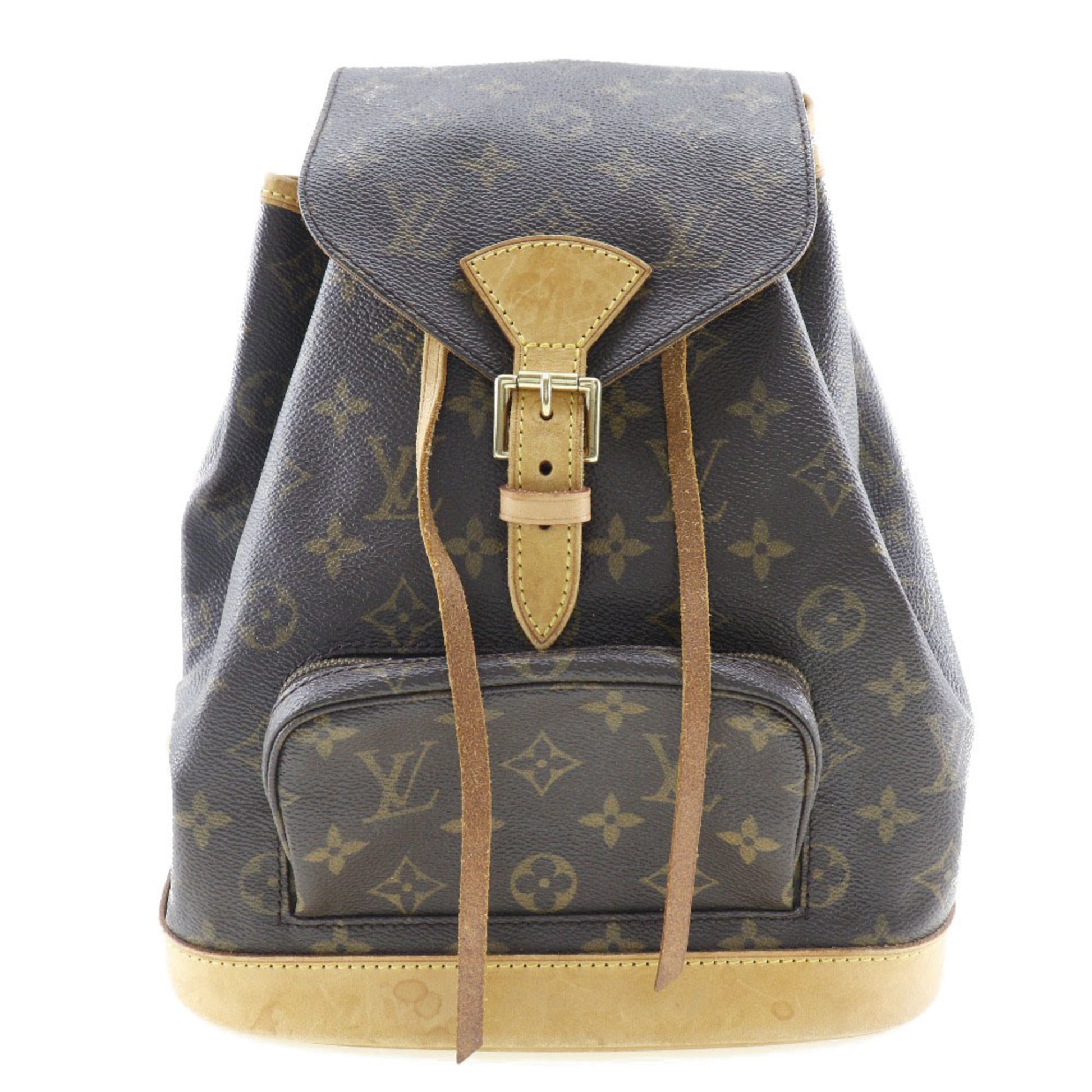 LOUIS VUITTON Brown Monogram Canvas Montsouris MM Backpack - The Purse  Ladies