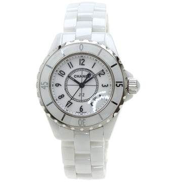 CHANEL H0968 J12 33mm white ceramic watch Lady's