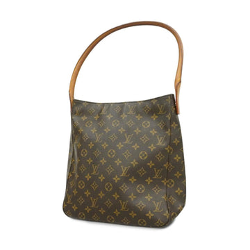 LOUIS VUITTON Shoulder Bag Monogram Looping GM M51145 Brown Ladies