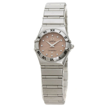 OMEGA Constellation 12P diamond watch stainless steel SS ladies