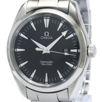 OMEGAPolished  Seamaster Aqua Terra Steel Quartz Mens Watch 2517.50 BF568517