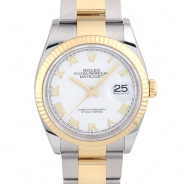 ROLEX Datejust 36 126233 White Roman Dial Watch Men's