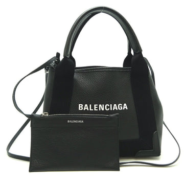 BALENCIAGA Cabas Small 2Way Ladies Handbag Leather Black