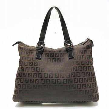 Fendi Zucchino pattern brown bag handbag ladies