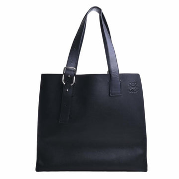 LOEWE Leather Buckle Tote Bag Black Men's